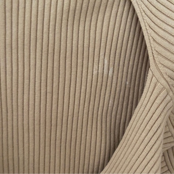 Naadam Women's Twist Back Short Sleeve Top - Beige - Picture 9 of 9